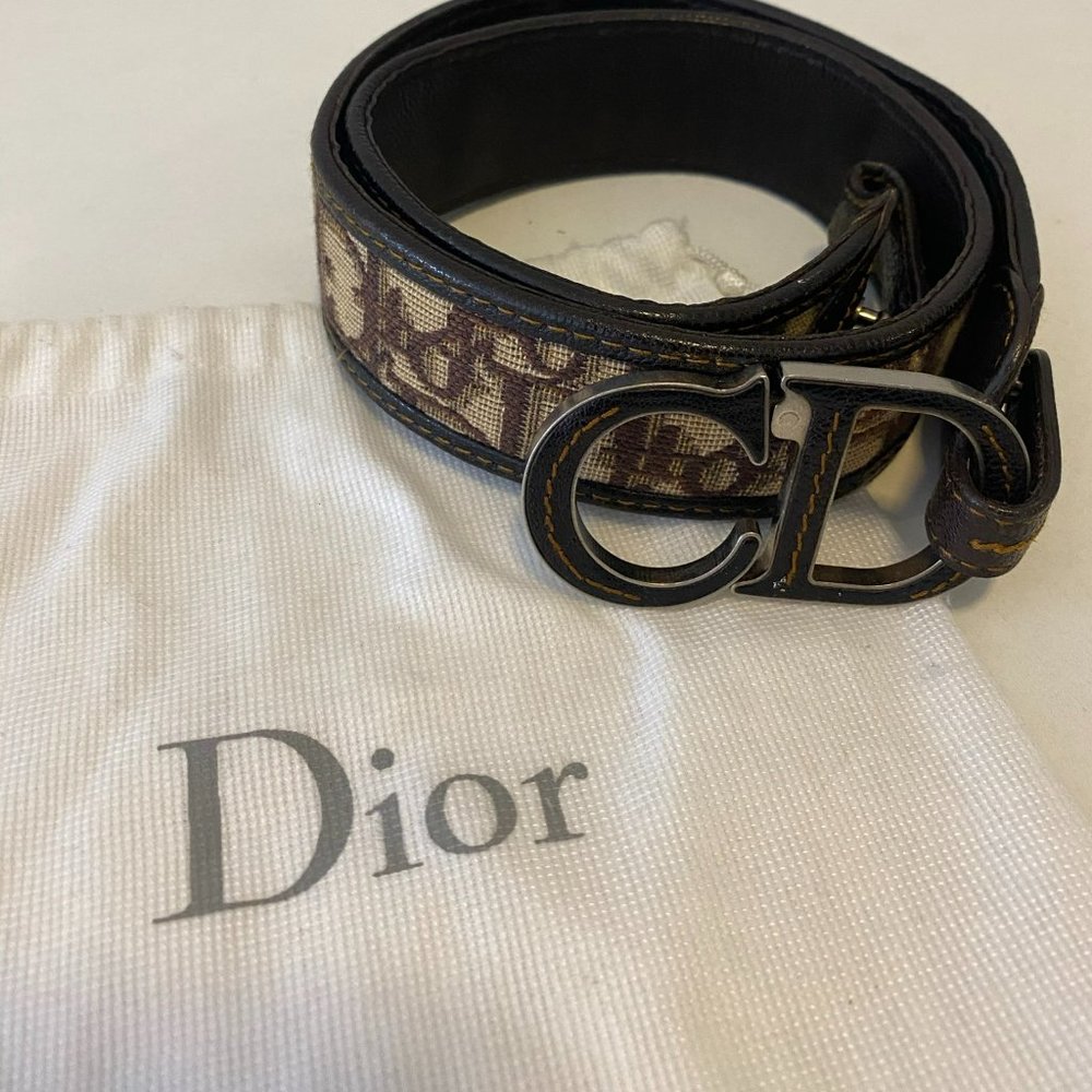 Christian Dior Trotter Monogram Belt